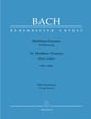 Saint Matthew Passion, BWV244b SATB Vocal Score cover